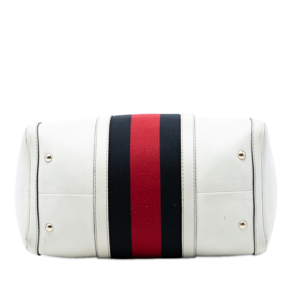 Pre-Loved Gucci Medium Calfskin Web Joy Boston Bag - Picture 3 of 7